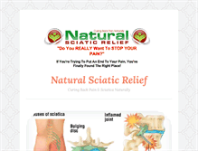 Tablet Screenshot of natural-sciatic-relief.com